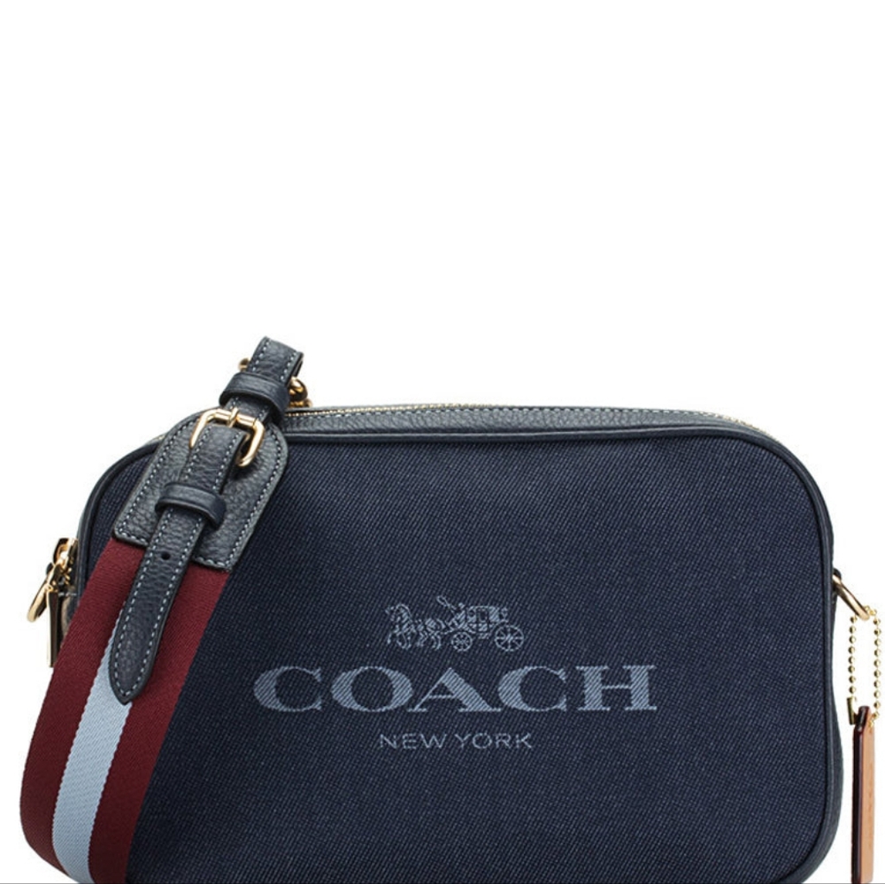 Coach denim cross body bag. Great gift for yourself!!